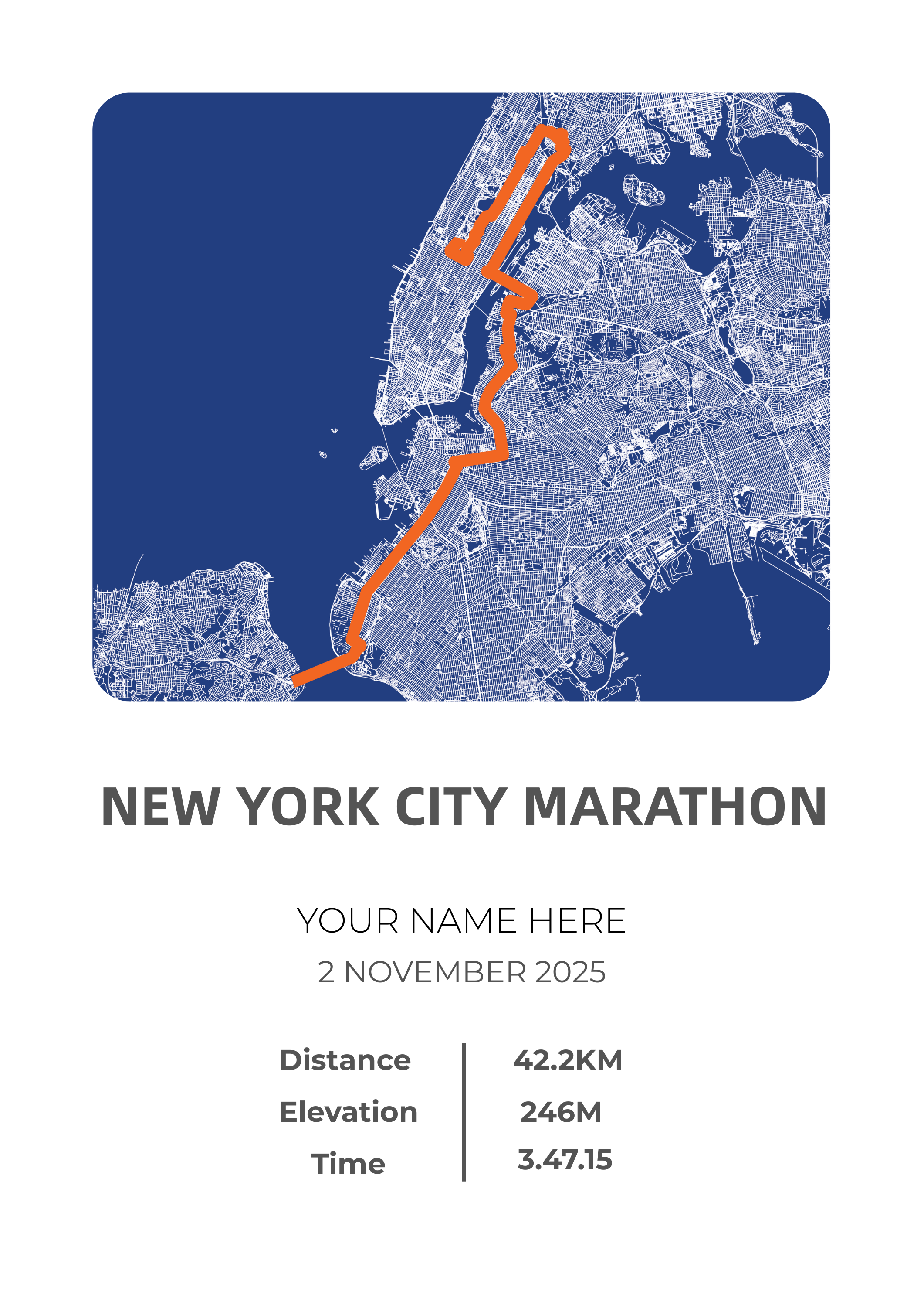 New York City Marathon 2025 (Colour)